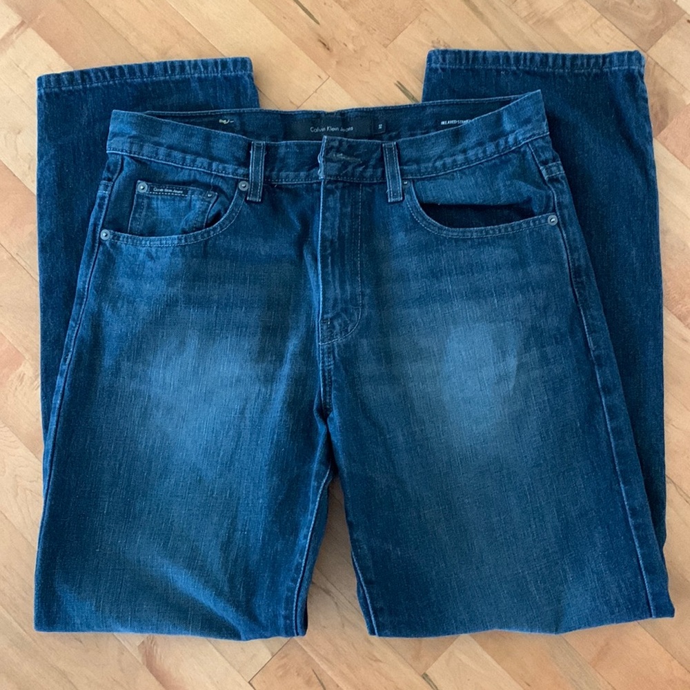 Calvin Klein Blue Jeans Size 32 Relaxed Straight